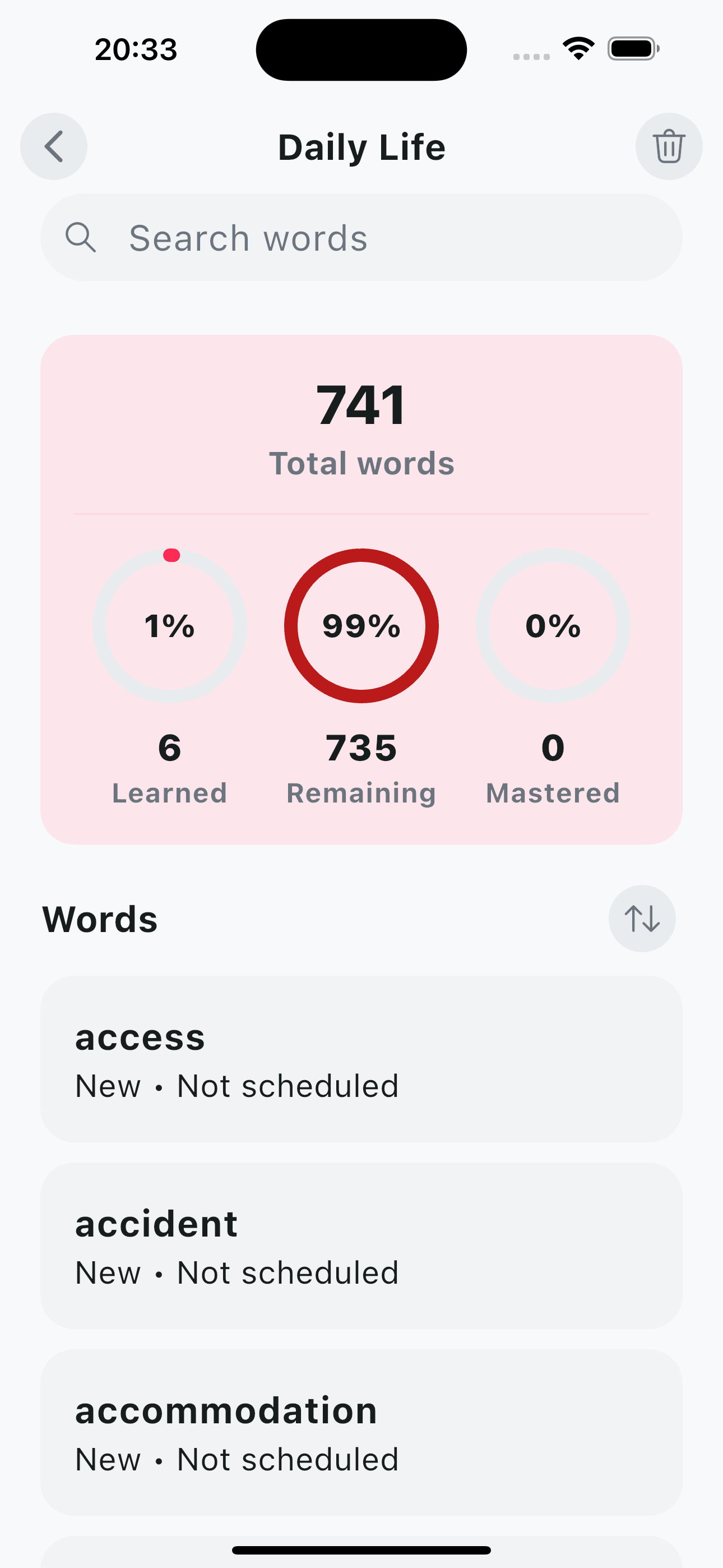 VocaTok app screen 8